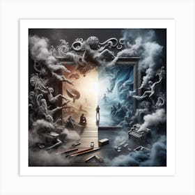 Smoke And Mirrors Art Print