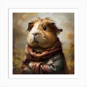 Classical Portrait Of A Guinea Pig Art Print