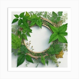 Fern Wreath 2 Art Print