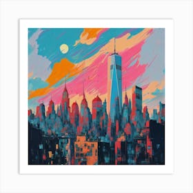 New York City Skyline 1 Art Print