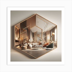 Mirror on wall Art Print