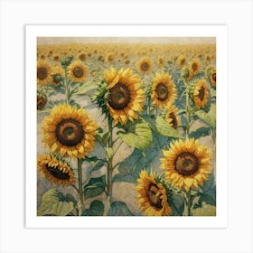 Sunflowers 1 Art Print