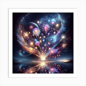 Fireworks In The Sky 1 Art Print