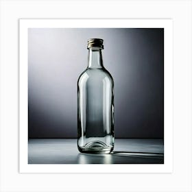 Firefly Minimalistic Transparent Glass Bottle With Smooth Design 19519 (2) Art Print