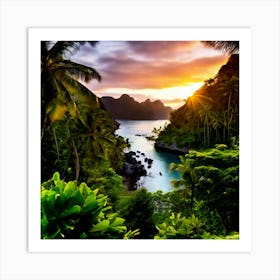 Travel Relaxation Adventure Beach Exploration Leisure Tropical Getaway Scenic Sightseeing (6) Art Print