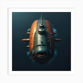 Default Create Unique Design Of Submarine 3 Art Print