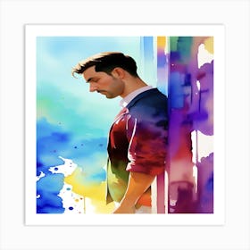 Trendy Man Art Print