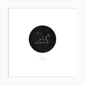 Leo Constellation Square Art Print