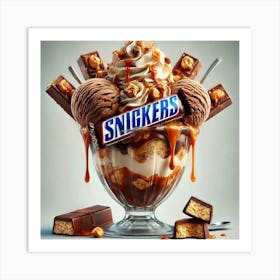 Snickers Sundae Art Print