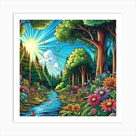 Enchanted Horizon 23 Art Print