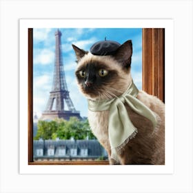 Paris Cat 1 Art Print