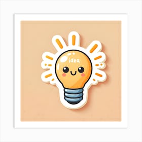 Idea Sticker Art Print