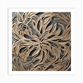 Gold Leaf Wall Art Art Print