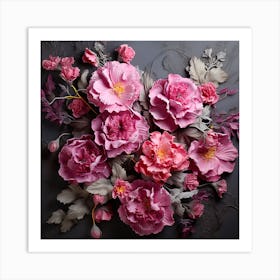 Pink Peonies 3 Art Print