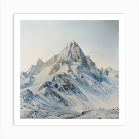 'Snow Mountain' Art Print