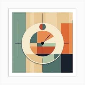 Abstract Clock Art Print