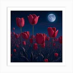 Red Tulips Art Print