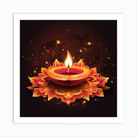 Chirag Vasani Diwali Festival Poster Flat Vector Cbe1ae45 2765 4500 8655 2b67e1fe6ff3 Art Print