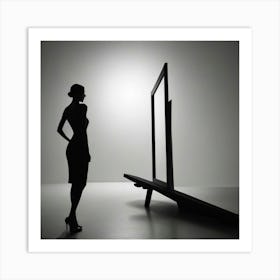 Silhouette Of A Woman 1 Art Print