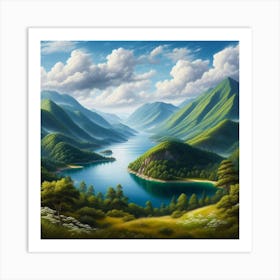 Landscape Painting 252 Art Print