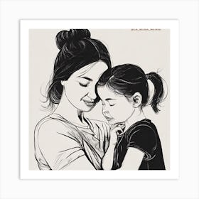 Mother And Daughter Art Print