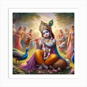 Krishna Art Print