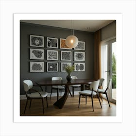 Default Create Unique Design Of Eating Room Art Wall 2 Art Print