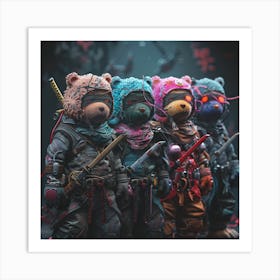 Myeera All The Care Bears As Ninjas Cyberpunk Style Ultra Detai Ea38dcf1 F689 4341 90c4 4a28f9dbc81c Art Print