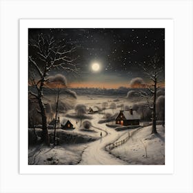 Whimsical Frost Glimmer Art Print