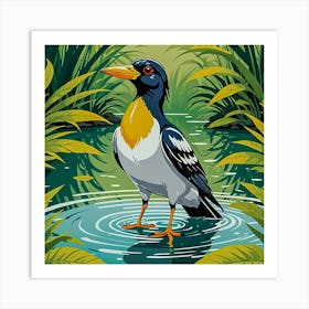 Bird In The Water 2 Art Print