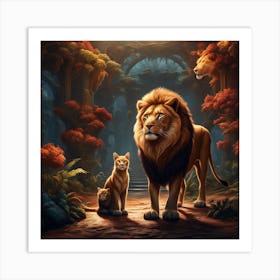 Big Cats! Art Print