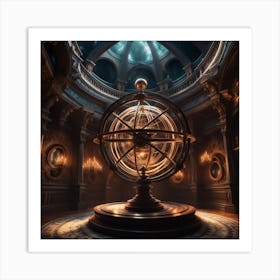 Armillary in a quiet space Art Print