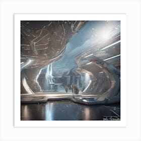 Futuristic Interior 1 Art Print