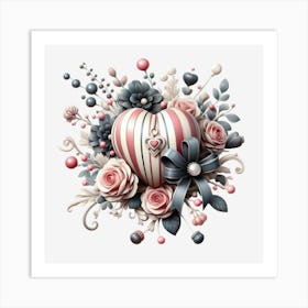 Heart Of Roses 1 Art Print