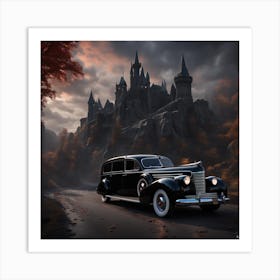 Hearse castle Art Print