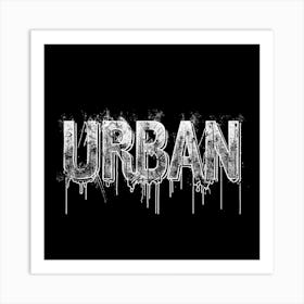 Urban Graffiti Made of Iron Art Print