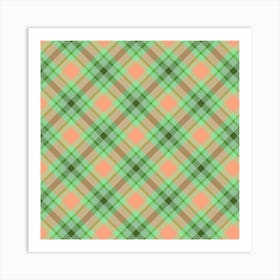 Plaid Fabric 129 Art Print