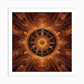 Trippy Clock Art Print