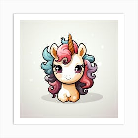 Cute Unicorn 526 Art Print