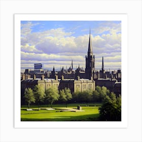 Edinburgh Cityscape Art Print