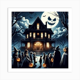 Halloween Background Art Print