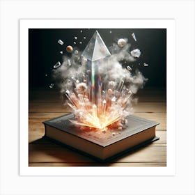 crystal book art Art Print