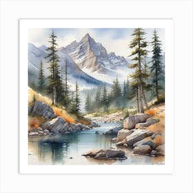 Mountain Stream 16 Art Print