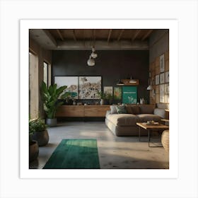 Country Home Interior Art Print