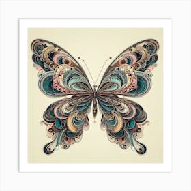 Symmetrical Butterfly Art 2 Art Print