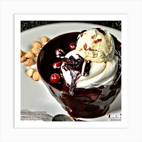 Brownie Sundae 2 Art Print