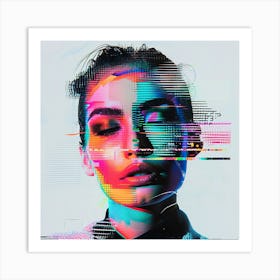 Abstract Portrait Of A Woman 29 Art Print