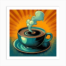 Steaming Cup of Coffee 3 Art Print