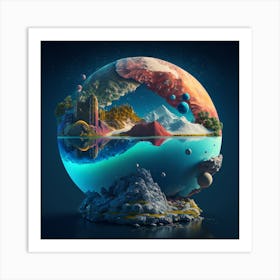 Planet Earth 1 Art Print