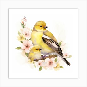 American Goldfinch Mother's Day Art Print